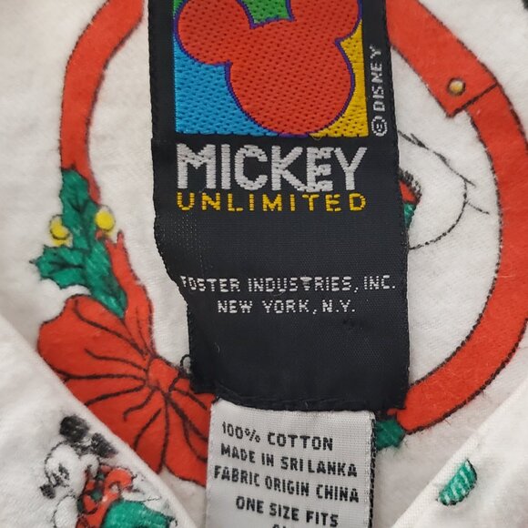 Womens Disney Christmas Sleepwear Sleepshirt Mickey Mouse - One Size Fits All - Picture 4 of 4